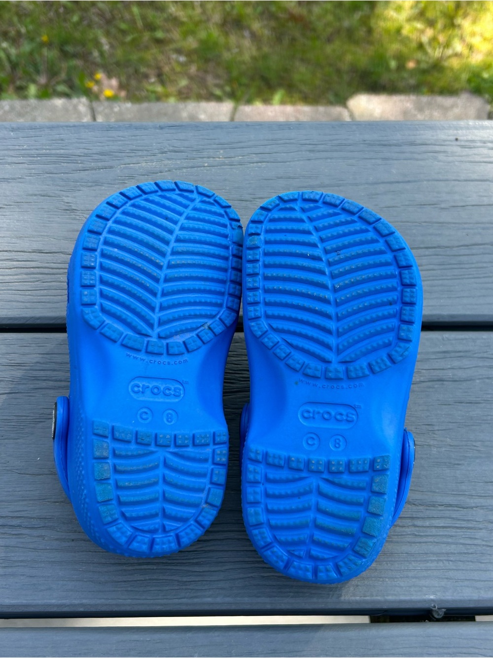 Crocs Classic Clog Slip on Shoes for Kids - Blue-Size C8- - Picture 8 of 9